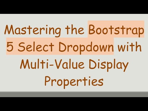 Mastering the Bootstrap