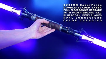 MOST ADVANCED BUDGET DOUBLE-BLADED custom SaberForge saber full electronics upgrade