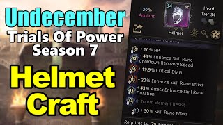 Helmet Craft | Guide | Undecember