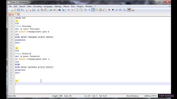 BATCH CODING P15 - PASSWORD PROTECTED BATCH