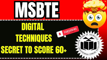 Digital Techniques 3rd Sem | Digital Techniques Diploma K Scheme IMP Questions | MSBTE 2025 | GUIDE