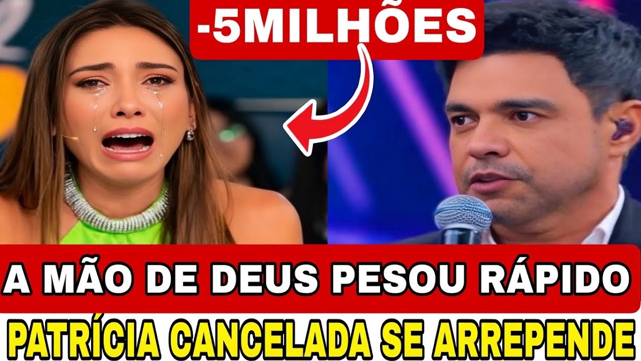 ⚠️CANCELADA! O SBT PODE ACABAR BRIGA AO VIVO ZEZE RATINHO E PATRÍCIA ABRAVANEL 