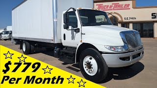 2021 INTERNATIONAL MV with 26 ft Cargo Box