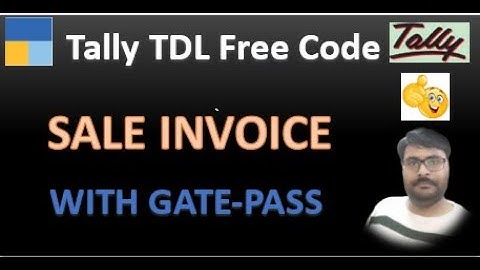 How to Print Sale Invoice with Gate-Pass in Tally Prime