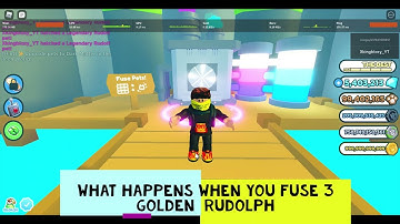 What happens when you fuse 3 golden rudolph