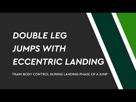 Exercises with an Athletic Trainer: Double Leg Jumps with Eccentric Landing