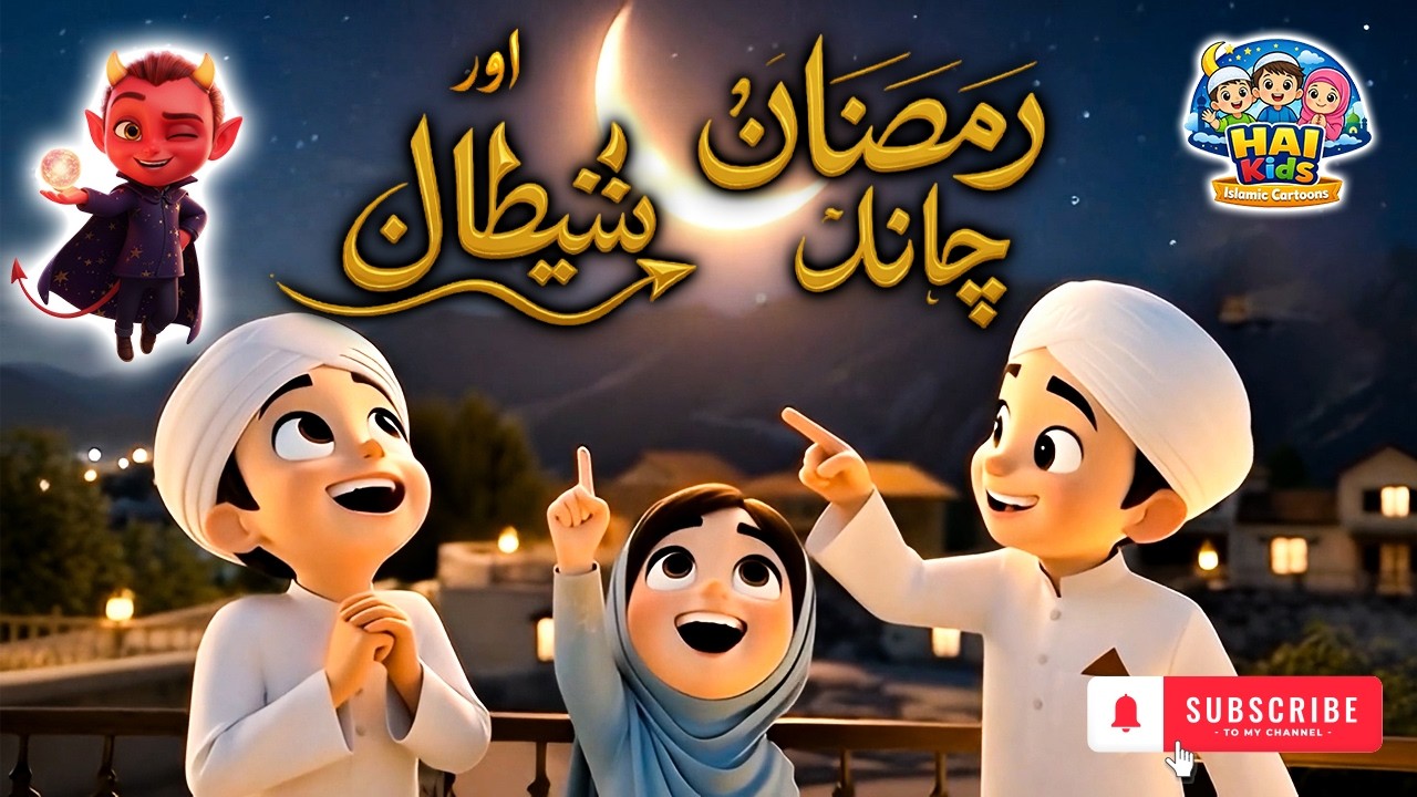 Cartoon Razman Ramzan Ka Chand Aur Shaitan | Kids Islamic Cartoon Story | Ramadan ...