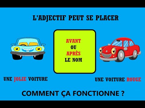 Comment placer l'adjectif dans la phrase? Место прилагательного во французском предложении.
