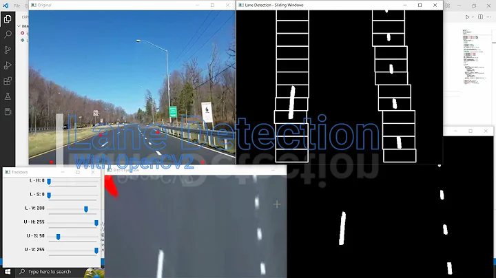 Lane Detection Using Sliding Windows In Python Using OpenCV | Tutorial | Image Processing Project