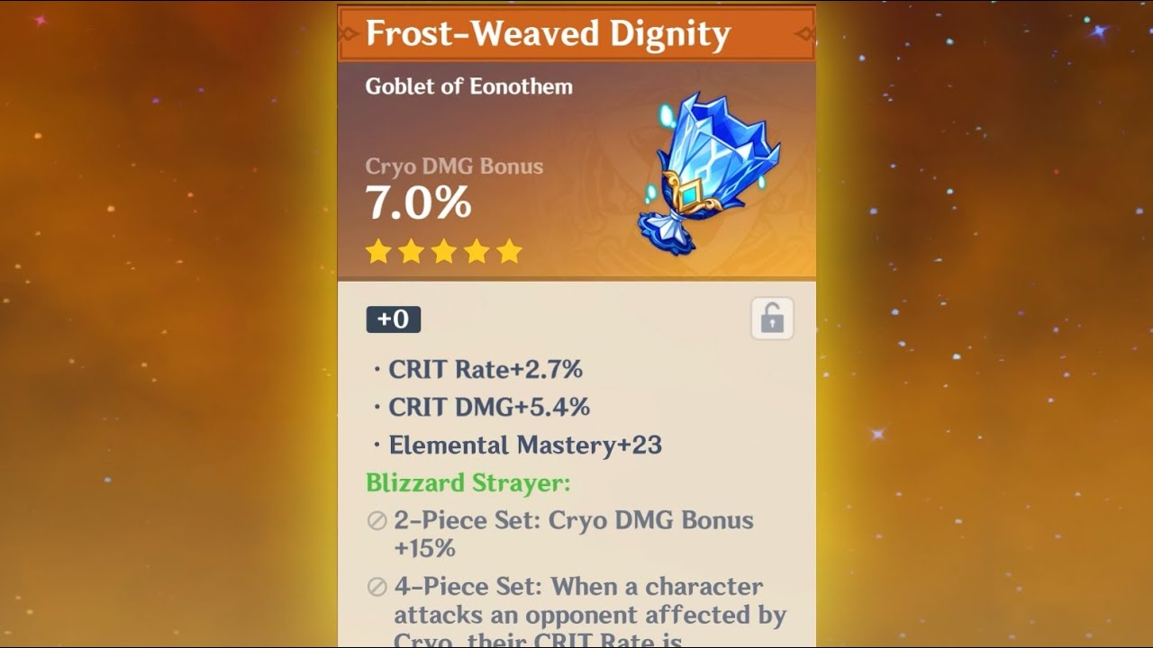 Roll Artifact #12 - Frosty Upgrade: Rolling the Perfect Cryo Goblet Artifact