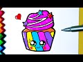 CUP CAKE FOFO Como desenhar Cup Cake Kawaii ❤ Desenhos Kawaii - Desenhos para Desenhar