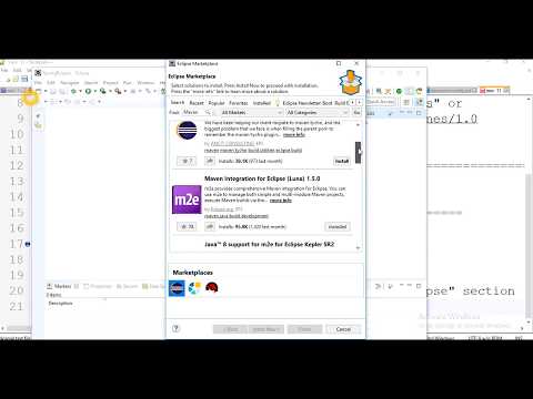 Maven install and maven plugin for eclipse