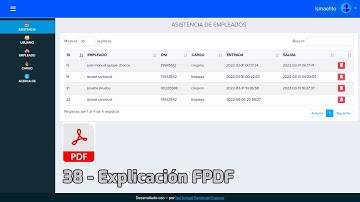 38.- Generar Reportes con FPDF ( Explicación )- Sistema de Asistencias con PHP y MYSQL