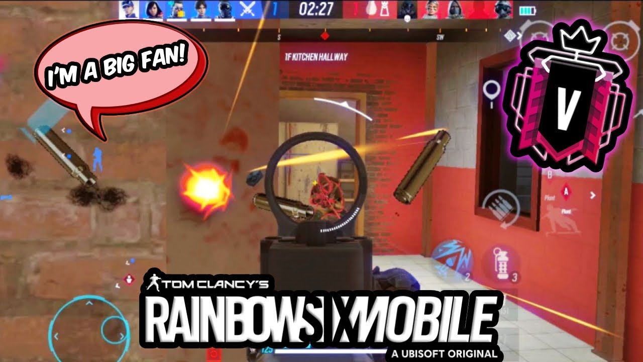 GOING AGAINST A 5-STACK AND MEETING A FAN IN RAINBOW SIX MOBILE! - YouTube