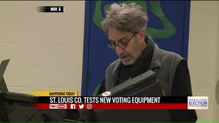 St. Louis County testing out the new voting equipment