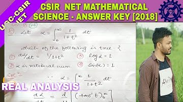Q 66 | booklet - A | sec - c | csir net june 2018 answer key | real analysis