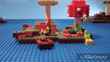 Mushroom Island - LEGO Minecraft - stop motion video
