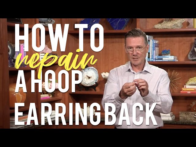 How to Repair a Hoop Earring Back - YouTube