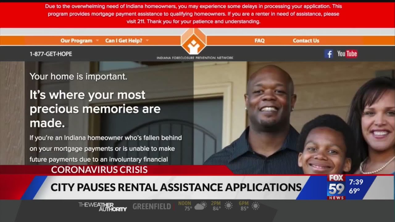 Indy pauses rental assistance applications YouTube
