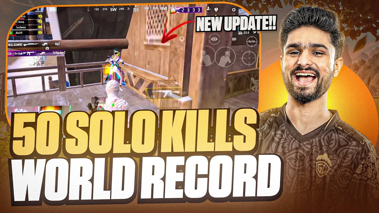 50 SOLO KILLS WORLD RECORD IN NEW MODE BY GodL LoLzZz 🔥 | BGMI ...