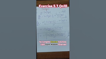 Exercise 5.7 Qn10 Solutions Class 12 Maths Chapter 05 || Ex 5.7 Qn10 Sol | Ch 05 Maths | Class 12 ||