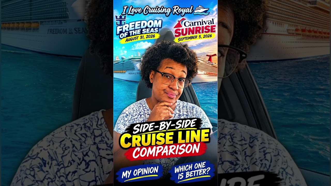 Hey Guys This Is My 1st Side-By-Side Royal & Carnival Cruise Experience. Here's My Thoughts. #shorts