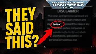 Games Workshop Just Admitted This About Warhammer 40K...