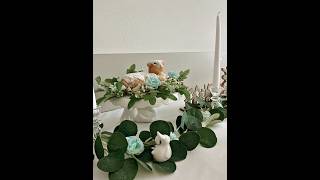 Simple Easter table decor for a dorm. #easteregg #sunset #love #estetica #eastersunday #decoration