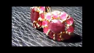 Ruby Stud Earrings 10K