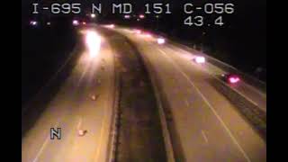 I-695 N Of MD 151 Traffic Camera 11/12/2025 5:31 PM - 7:27 PM (Night) 