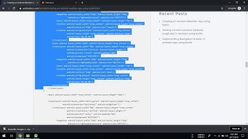 Creating an Android Weather App using Kotlin