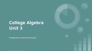 CA 3.5 Horizontal Oblique Asymptotes Example 2
