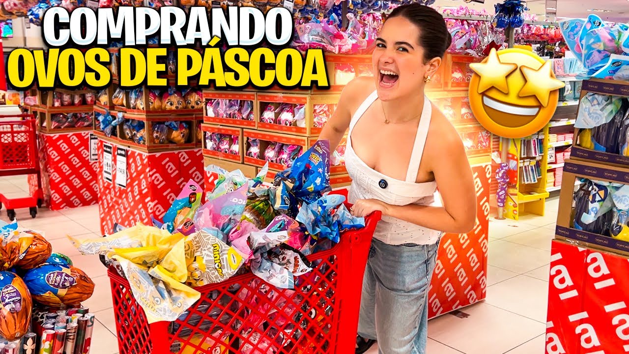COMPRANDO TODOS OS OVOS DE PÁSCOA de 2026! 