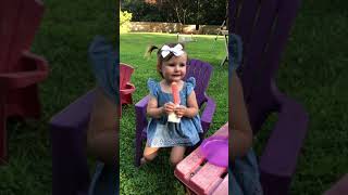 Lorelai Enjoying Her Popsicle