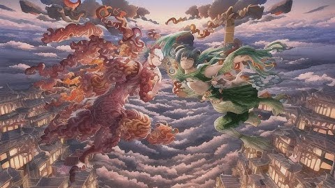 [GPT3 & Stable Diffusion 2.1 Animation]  A world made of clouds. Art by Hayao Miyazaki.
