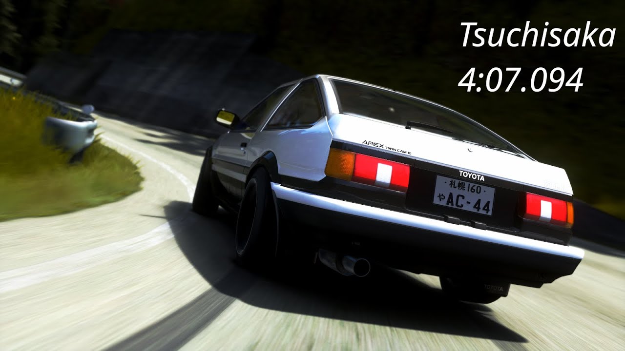 EK Tsuchisaka Time Attack AE86 Tuned - 4:07.094 | Assetto Corsa - YouTube