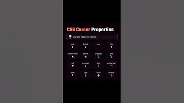 CSS Cursor Properties/ CSS Cursor Properties Easy to Understand For Beginners #shorts #coding #css