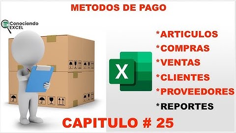 METODO DE PAGOS formulario de ventas | Cómo CREAR CONTROL de INVENTARIOS en EXCEL desde CERO CAP25