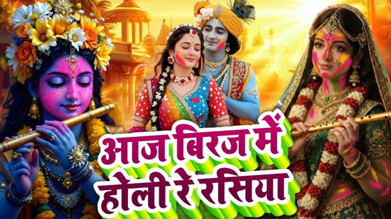 #video  Aaj Biraj Mein Hori Re Rasiya   Krishna Bhajan   आज बिरज में होरी रे रसिया 2025