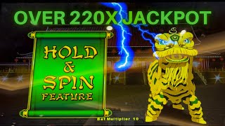 🚨 HUGE WIN! OVER 220x JACKPOT on LIGHTNING LINK HAPPY LANTERN SLOT MACHINE 🚨