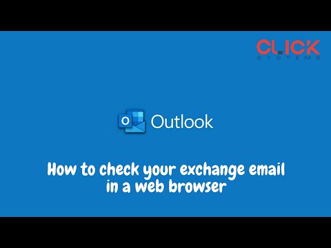 How to check your exchange email in a web browser (OWA - outlook web access).