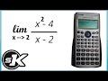 طريقة حل النهايات Limits بالالة الحاسبة Fx570 