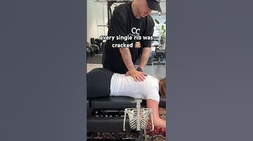 ASMR rib cracking #asmrsounds #chiropractic #adjustment #posture