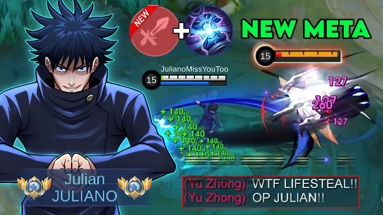 NEW JULIAN META! BEST FIGHTER EMBLEM BUILD AFTER ADJUSTMENT (INSANE DAMAGE COMBO) 😱🔥