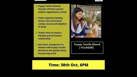 Webinar with Fayeja Tanzila Ahmed