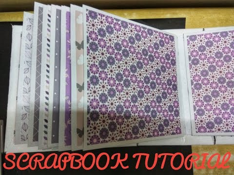 DIY Scrapbook Tutorial | How to make a Scrapbook | The Base, Binding and Pages |