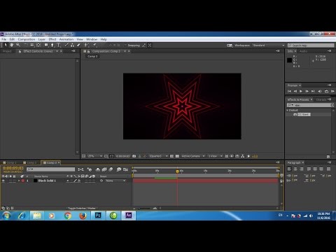 After Effects Tutorial | How To Creating Animated Star Graphics Ues Effect Radio Waves