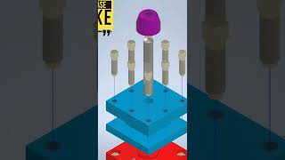 The Art of Assembly: A 3D Animated Square Tool Post Journey || #shorts #viral #animation #short #3d