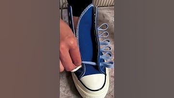 Thumbnail of This Converse Lacing Trick Will Make Your Shoes Stand Out #converseshoes #shoelacetying #shoelaces