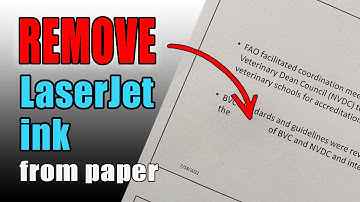 How to remove LaserJet ink from paper easily without damaging and write text